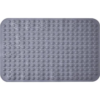 Protiskluzová podložka Protiskluzová podložka do sprchy 36 x 68 cm šedá s přísavkami a masážní funkcí