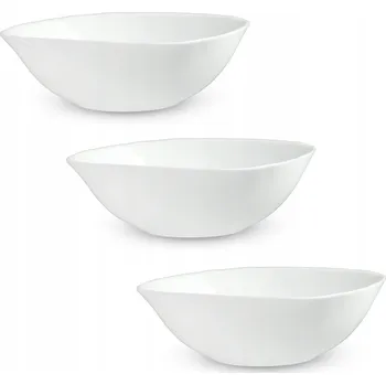 KADAX SALÁTOVÁ MISKA 1 9 Cm SNACKS BÍLÁ 3ks