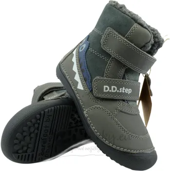 Dívčí obuv Dětské zimní barefoot boty D.D.Step W063-52415A Dark grey - vel. 30