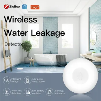 Zabezpečovací technika Detektor zaplavení, senzor úniku vody Zigbee Tuya