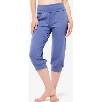 Dámské legíny KIMJALY Dámské 3/4 tepláky na jógu 3XL MODRÁ