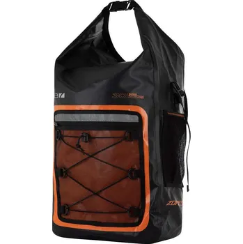 Sportovní taška ZONE3 Tech Backpack Zone3 30L Open Water Dry Bag - Oranžová / Černá 30 LITRŮ KAŠTANOVÁ|ČERNÁ