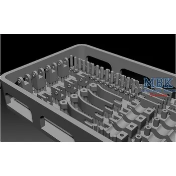 Plastikový model BSK Model 1/16 German Workable Cable Holders Early (Tiger)