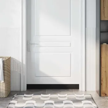 Samolepicí štěrbiny na dveře 6 pcs Hnědá 100 cm