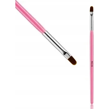 Kosmetický štětec Štětec na gel dřevěný růžový štětec číslo 6