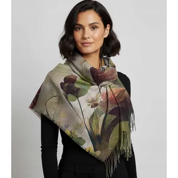 Šála Agrafka šála zelená 110 cm - žena