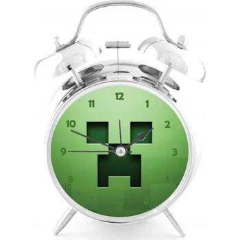 Budík Hlasitý budík s retro zvonky - Minecraft2