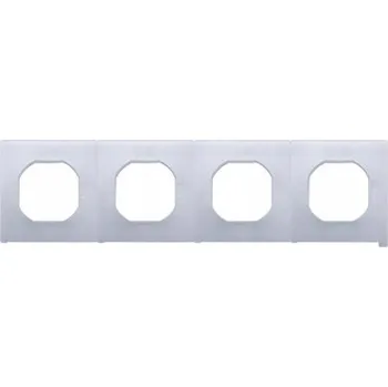 vypínač Čtyřnásobný Rámeček Kontakt-simon bílý