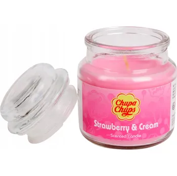 Svíčka Čajová svíčka Strawberry&Cream Chupa Chups
