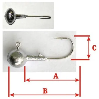 Rybářský háček Jig ovál s krčkem 29g-4/0