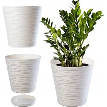 Květináč Květináč plast béžový Kadax 30 cm x 30 cm x 30 cm