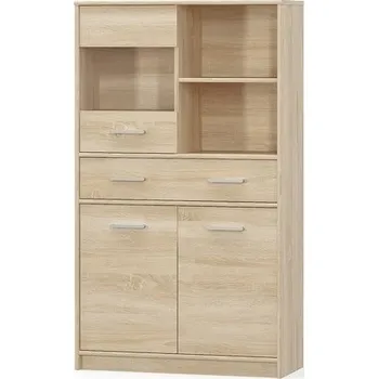 Komoda ARTEN (NANO Systems s.r.o.) Vitrína TIPS-2D1W1S-80 (Dub sonoma)