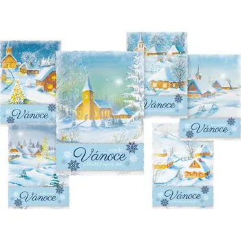 UNIPAP pohlednice vánoční 171 C výsek 1240867 381789