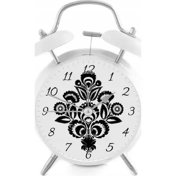 Budík Hlasitý budík s retro zvonky Folk - 10