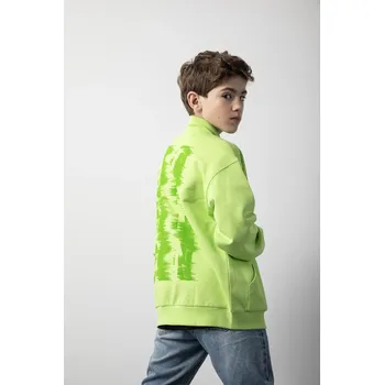 Chlapecká mikina Dětská bavlněná mikina Coccodrillo ZC5132201XBJ zelená 71X, vel. 128