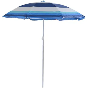 Stínicí technika Slunečník BLUE STRIPES 180 cm, modrý