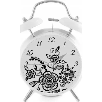 Budík Hlasitý budík s retro zvonky Folk - 5