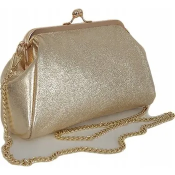 Vera Pelle kabelka z pravé kůže zlatá