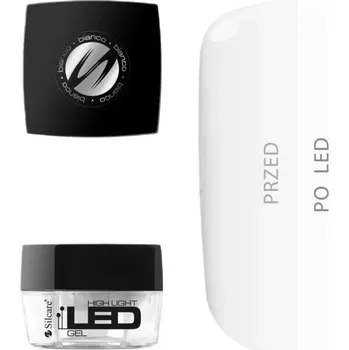 Lak na nehty Silcare Gel High Light LED Bianco 15 g