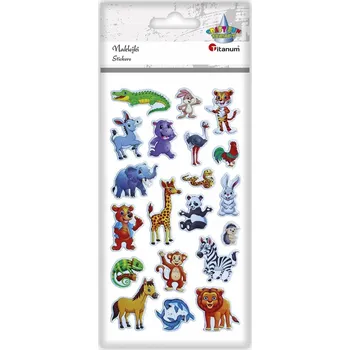 Vrták Titanum klenuté Samolepky se zvířátky 20 ks