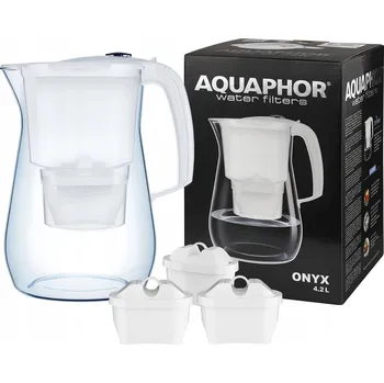 Filtrační konvice FILTRAČNÍ KONVICE AQUAPHOR ONYX 4,2 L BÍLÁ SE 3 NÁPLNĚMI MAXFOR+ MG