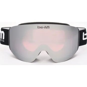 be-AM Lyžařské brýle SKI a SNB SENIOR - černá/rose silver sklo