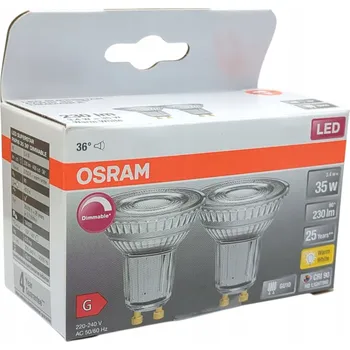 Žárovka LED žárovka PAR16 3.4W/2700K GU10 stmívatelná OSRAM
