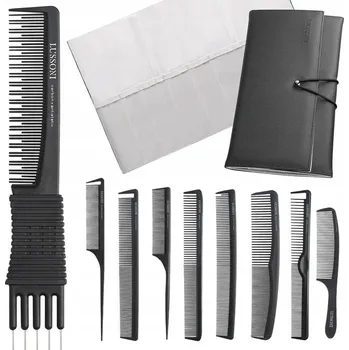 Vrták LUSSONI 10dílná sada profesionálních hřebenů s pouzdro