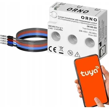 Jistič Třífázový proudový transformátor s měřením a záznamem 440V 63A Tuya WIFI