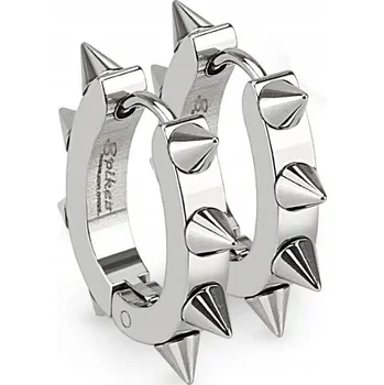 Náušnice Ocelové náušnice - kroužky s ostny