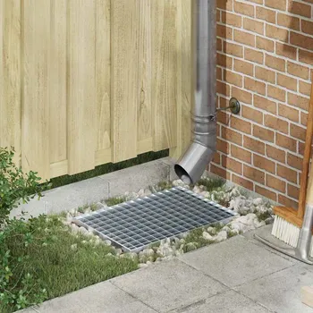 Příborník do zásuvky Mřížka Stříbrná 50 x 35 x 2 cm Žárově zinkovaná ocel