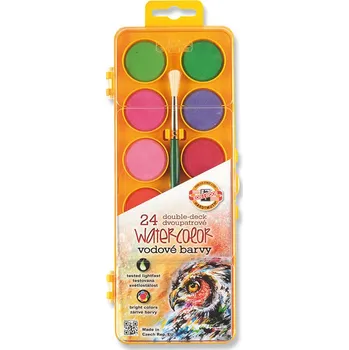 Vodová barva Akvarelové barvy Koh-I-Noor 24 ks