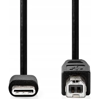 Datový kabel KABEL Nedis KABEL PRO TISKÁRNU USB-C - USB-B 480Mb/s 2M SILNÝ A RYCHLÝ