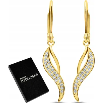 Náušnice NÁUŠNICE ZLATÉ VISACÍ 925