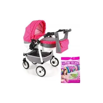 Kočárek pro panenku Kočárek pro panenky ADBOR LILY SPORT + Sada gumiček LOOM BAND Ls-08