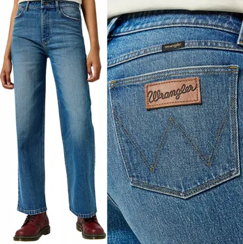 Dámské džíny Wrangler Dámské džíny Loose Straight, rovný střih, velikost 30/32