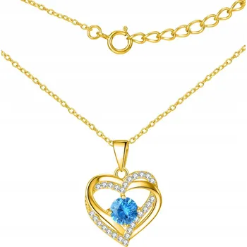 Náhrdelník POSTŘÍBŘENÝ NÁHRDELNÍK SRDCE STŘÍBRO 925