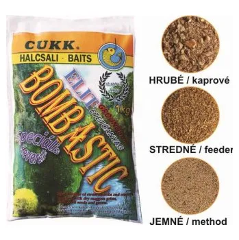 Nástraha Bombastic Feeder 1kg středně hrubé krmivo