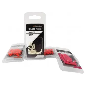 Umělá nástraha Nástraha - umělý kostní červ - plovoucí 10ks fluo žlutá, 4x20mm