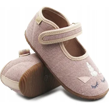 Dívčí obuv Dětské pantofle Emel papuče růžové, velikost 23