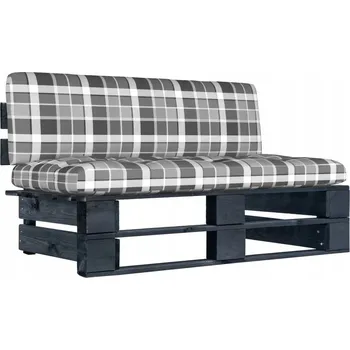 Zahradní sestava Shumee Zahradní sedací souprava / posezení z palet, černé impregnované borovice