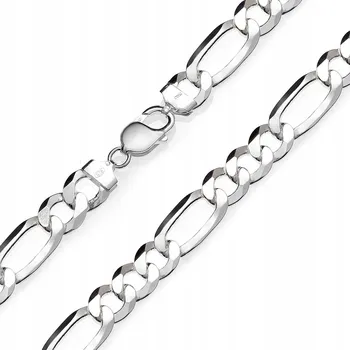 Řetízek Stříbro Řetízek ryzost 925 stylový pánský řetízek s motivem Figara, 3 + 1 | 50 cm x 4 mm