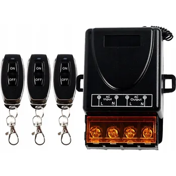 vypínač DÁLKOVÉ OVLÁDÁNÍ 230V SPÍNAČ NA DÁLKOVÉ OVLÁDÁNÍ RÁDIOVÝ se 3x DÁLKOVÝM OVLÁDÁNÍM 433Mhz