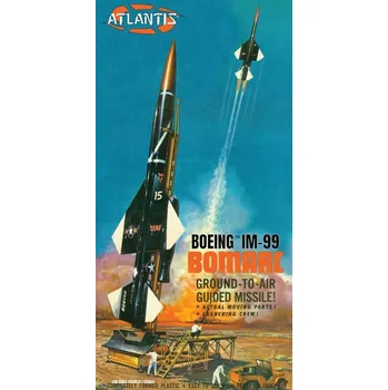 autíčko Model Plastový - ATLANTIS Models Raketa 1:56 Boeing Bomarc Missile - AMCH