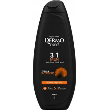 Sprchový gel Dermomed pánský sprchový gel 3 v 1 Total Intense 450 ml