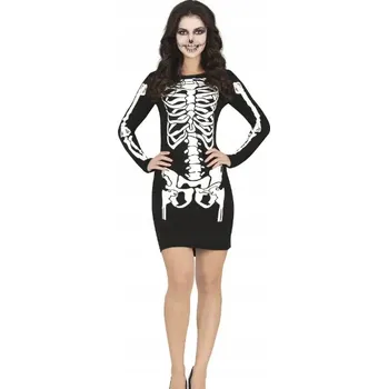 Karnevalový kostým Kostým Kostlivec Halloween Ball L