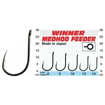 Rybářský háček Háček - Profi Method Feeder MF X4 / 10ks vel.6