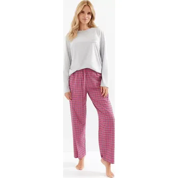 Pánské pyžamo Taro Madlen 3512 pyžamo dl/r S-XL Z25/26 melanžově šedá L