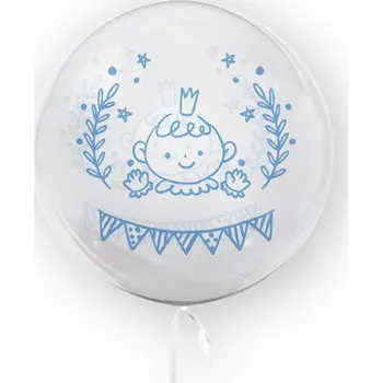 Balónek Balónek Tuban Baby Shower pro chlapečka, 45 cm, bílo-modrý