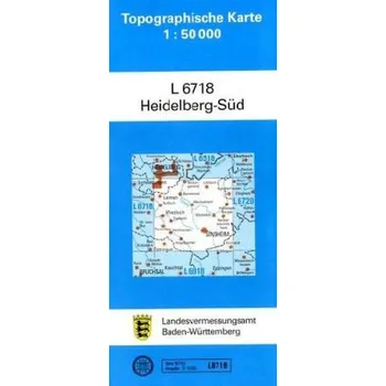 Topographische Karte Baden-Württemberg, Zivilmilitärische Ausgabe - Heidelberg-Süd